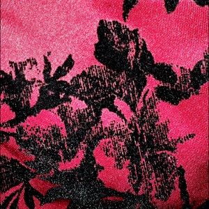 Maroon with flowers Dress